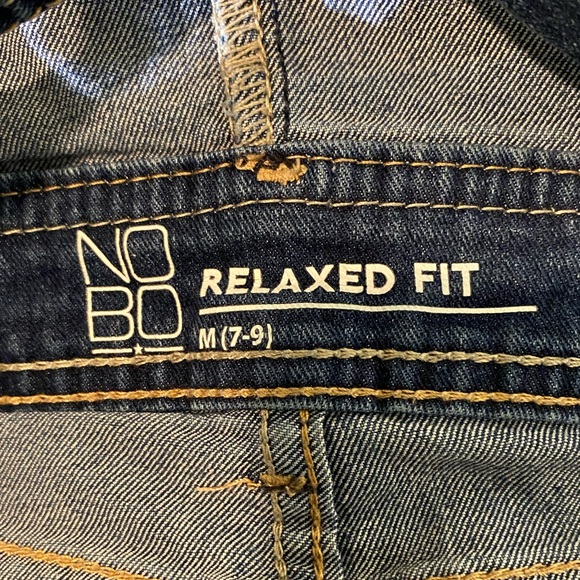 NOBO Relaxed Fit Denim Overalls Size M 7-9 - Picture 4 of 7